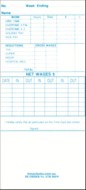Maruzen ATR-501W Weekly Payroll Time Cards (box of 800)