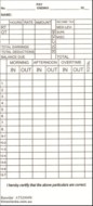 ATS ATS2004W Weekly/Bi-Weekly Payroll Time Cards (box of 800)