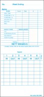 UTR BX-1500 Weekly Payroll Time Cards (box of 1000)