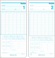 MAX Co Ltd ER-M Monthly Payroll Time Cards (box of 1000)