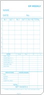 MAX Co Ltd ER-W Weekly Payroll Time Cards (box of 1000)