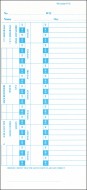 UTR P-10 Weekly Payroll Time Cards (box of 1000)