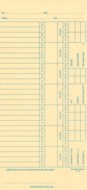 UTR P-10L (Left Hand) Weekly Payroll Time Cards (box of 1000)