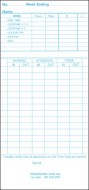 UTR QR-550BW Bi-Weekly Payroll Time Cards (box of 1000)