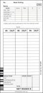Seiko QR-6560 Payroll Time Cards (box of 1000)